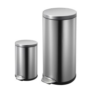 سطل 3 لیتر MT 9219 پدالی گرد استیل مات EKO