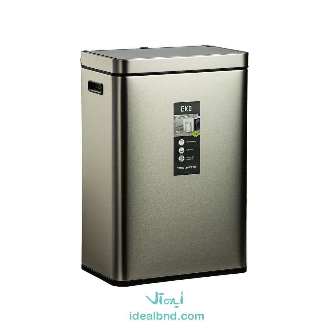 سطل 45 لیتر 9358 چشم الکترونیکی استیل مات EKO