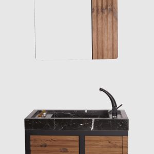روشویی السا(2تکه) مشکی کابین مشکی سایز 40*80 DLW