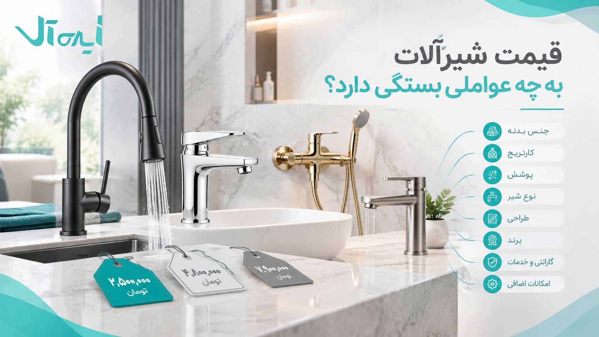 راهنمای تعیین قیمت شیرآلات