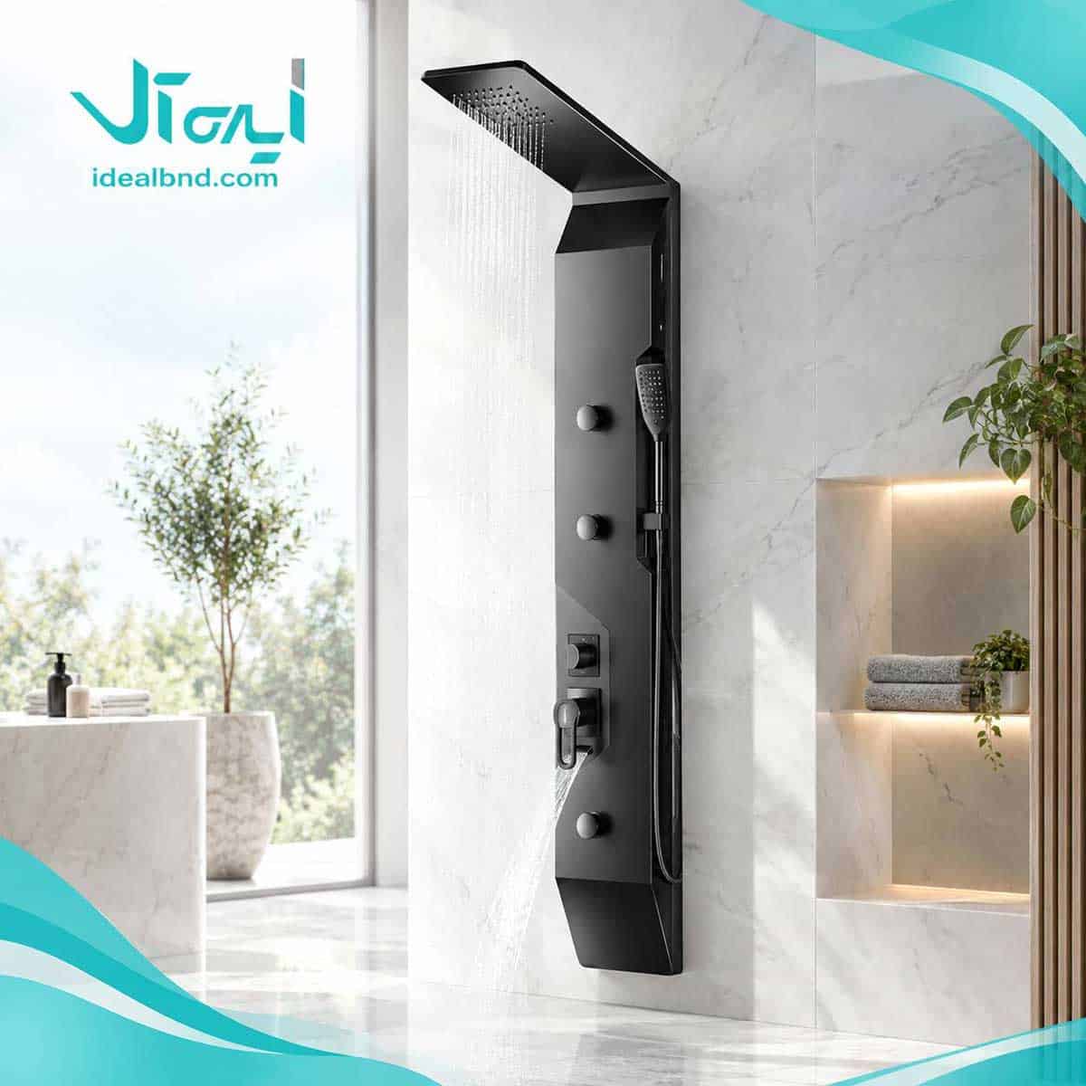 رنگ و طراحی زیبای پنل های دوش حمام