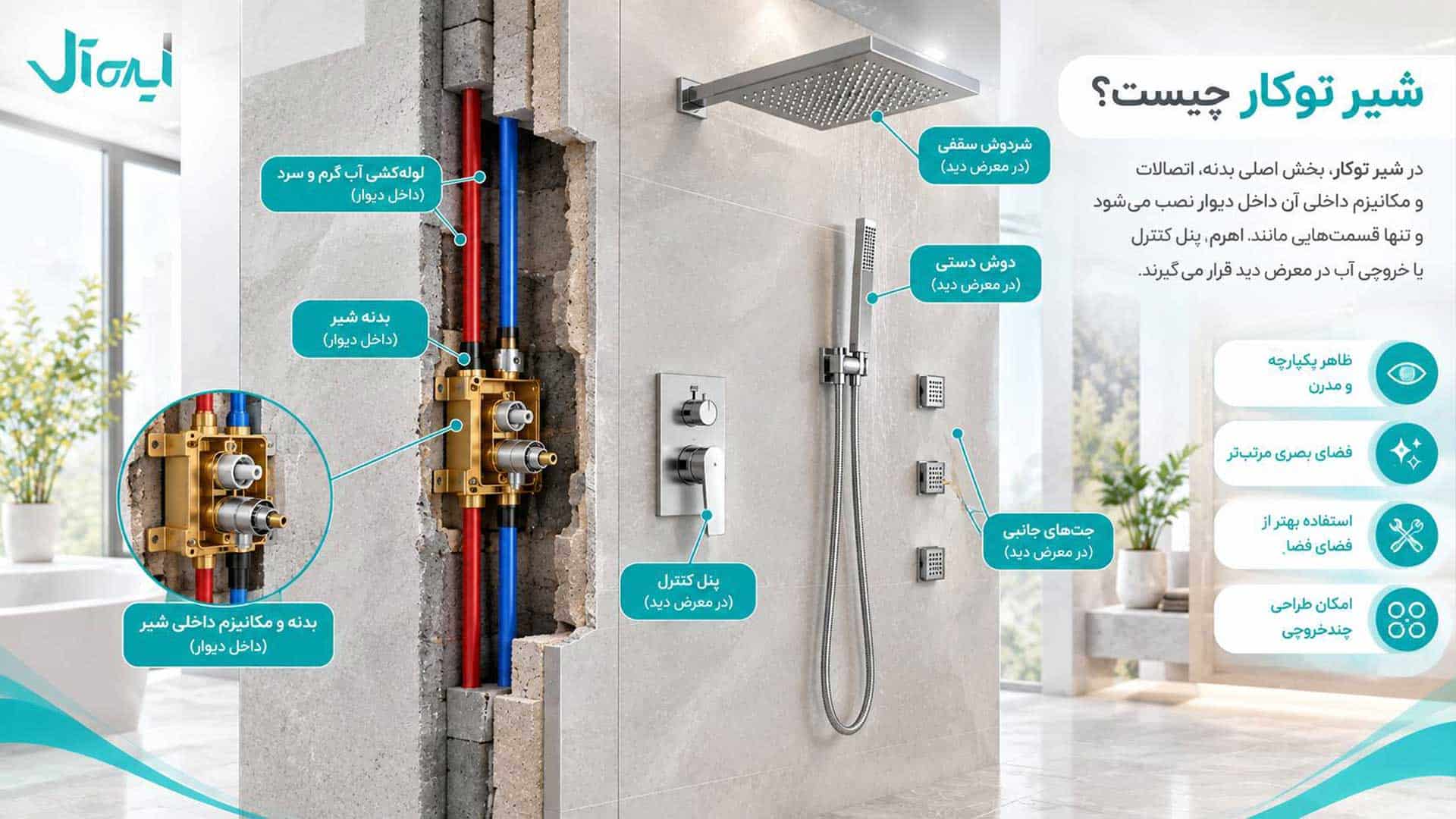 توضیح شیر توکار
