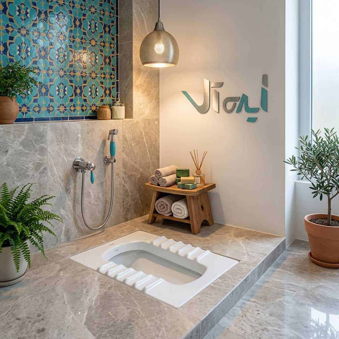 توالت زمینی شیک