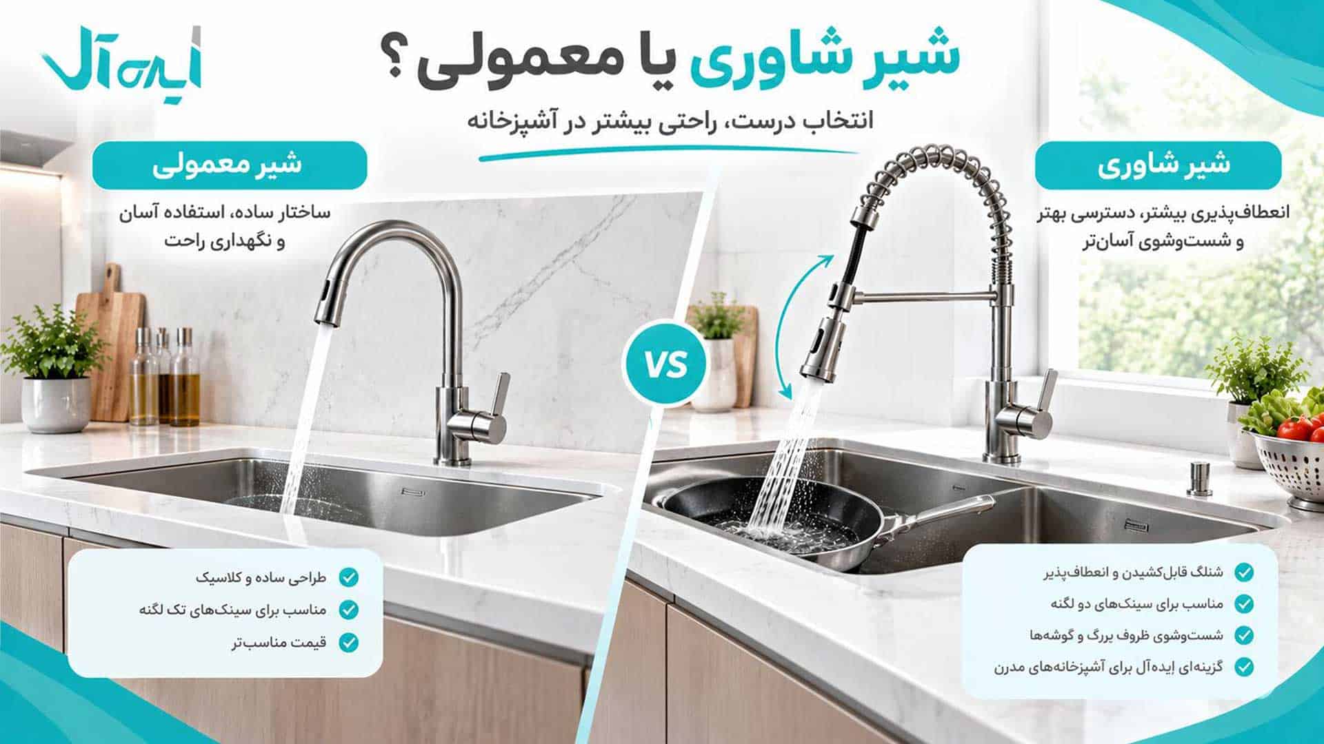 راهنمای مقایسه شیر شاوری و معمولی