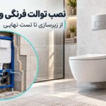 نصب توالت فرنگی وال هنگ؛ مراحل، ابزار و نکات اجرای استاندارد
