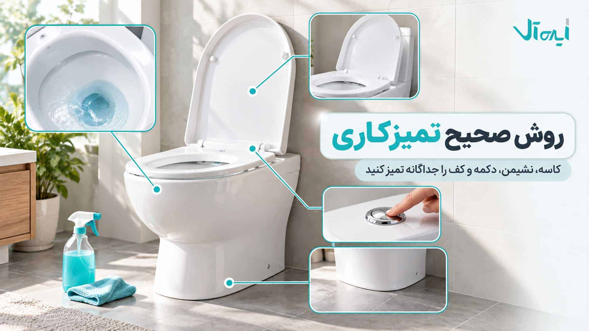 شستوشوی صحیح دستها با آب و صابون و تهویه مناسب سرویس بهداشتی